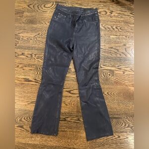 100% lamb leather blue leather pants rag and bone 25